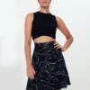 Ruffle - Printed - Gonna A Campana - Black