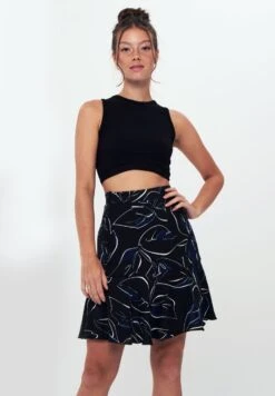 Ruffle - Printed - Gonna A Campana - Black