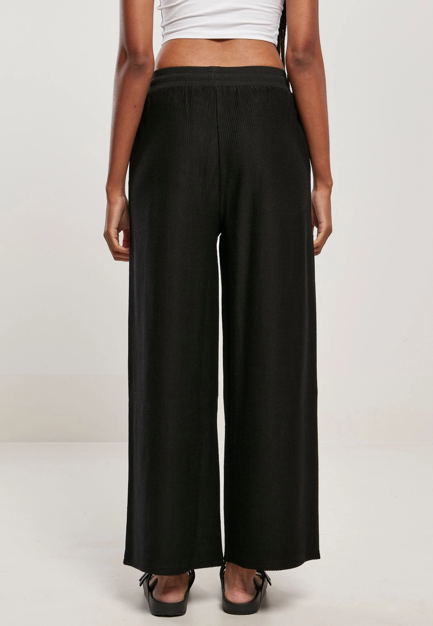 URBAN CLASSICS TerryPantaloniBlack Donna Pantaloni UR621A060-Q11 3 URBAN CLASSICS TerryPantaloniBlack Donna Pantaloni UR621A060-Q11 - immagine 3