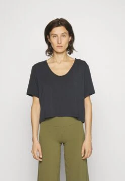 Athleta Essence Explore Crop TeeT-Shirt BasicBlack Donna T-shirt E Top ATI41D036-Q11