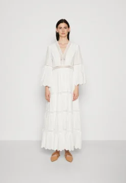 By Malina Cordelia Wide Sleeve DressVestito LungoWhite Donna Vestiti BYC21C05L-A11