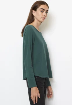 Marc O'Polo DENIM Crew Neck Regular Fit CircularityMaglietta A Manica LungaTwilight Teal Donna T-shirt E Top OP521D0GG-P11 -Vendite Next 58a9db9d83474b37ad23369226458624