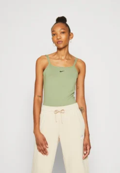 Nike Sportswear Bodysuit CamiTopOil Green/Black Donna T-shirt E Top NI121D0TH-M11