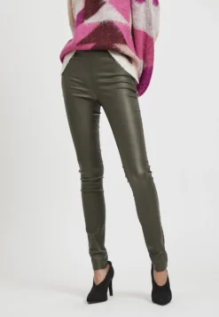 Object Objbelle Mw Noos - Leggings - Forest Night