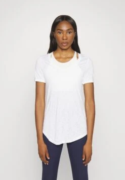 Athleta Breezy Scoop V Neck TeeT-Shirt BasicBright White Donna T-shirt E Top ATI41D01U-C11