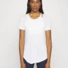Athleta Breezy Scoop V Neck TeeT-Shirt BasicBright White Donna T-shirt E Top ATI41D01U-C11