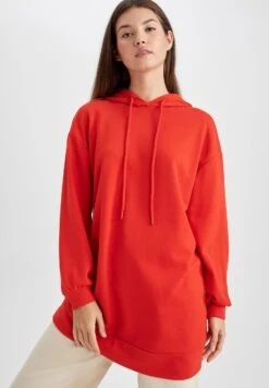 DeFacto Relax Fit- Felpa Con Cappuccio - Red