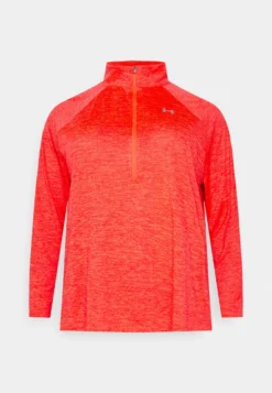 Under Armour Tech 1/2 Zip TwistMaglietta A Manica LungaBeta/Pomegranate/Metallic Silver Donna T-shirt E Top UN241D0O2-H11