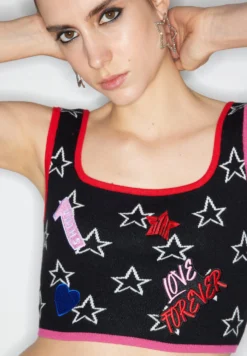 Twist Slim Fit Star Jacquard Crop - Top - Black 9 Twist Slim Fit Star Jacquard Crop - Top - Black -Vendite Next 672596b7ac5c494f9df51f44b5582a8c scaled