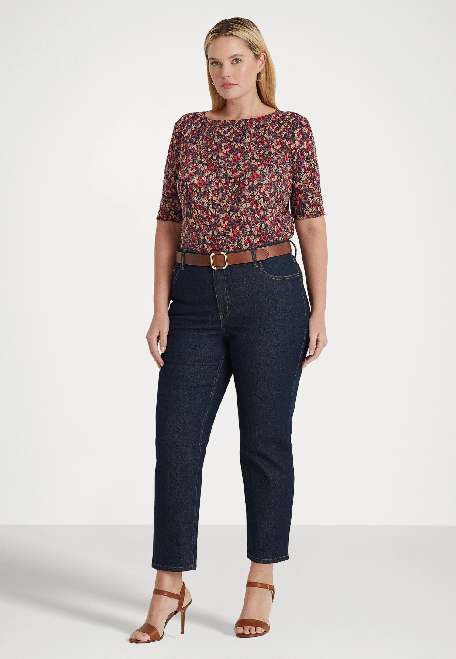 Judy Mid SleeveT-Shirt Con StampaNavy/Burgundy Multi Donna T-shirt E Top L0S21D03Z-K11 2 Judy Mid SleeveT-Shirt Con StampaNavy/Burgundy Multi Donna T-shirt E Top L0S21D03Z-K11 - immagine 2