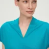 S.Oliver BLACK LABEL T-Shirt BasicTürkis Donna T-shirt E Top SOA21D0FL-L11