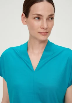 S.Oliver BLACK LABEL T-Shirt BasicTürkis Donna T-shirt E Top SOA21D0FL-L11