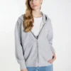 Dreimaster KilataFelpa Con ZipGrau Melange Donna Felpe 4DR21J08S-C11