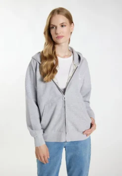 Dreimaster KilataFelpa Con ZipGrau Melange Donna Felpe 4DR21J08S-C11