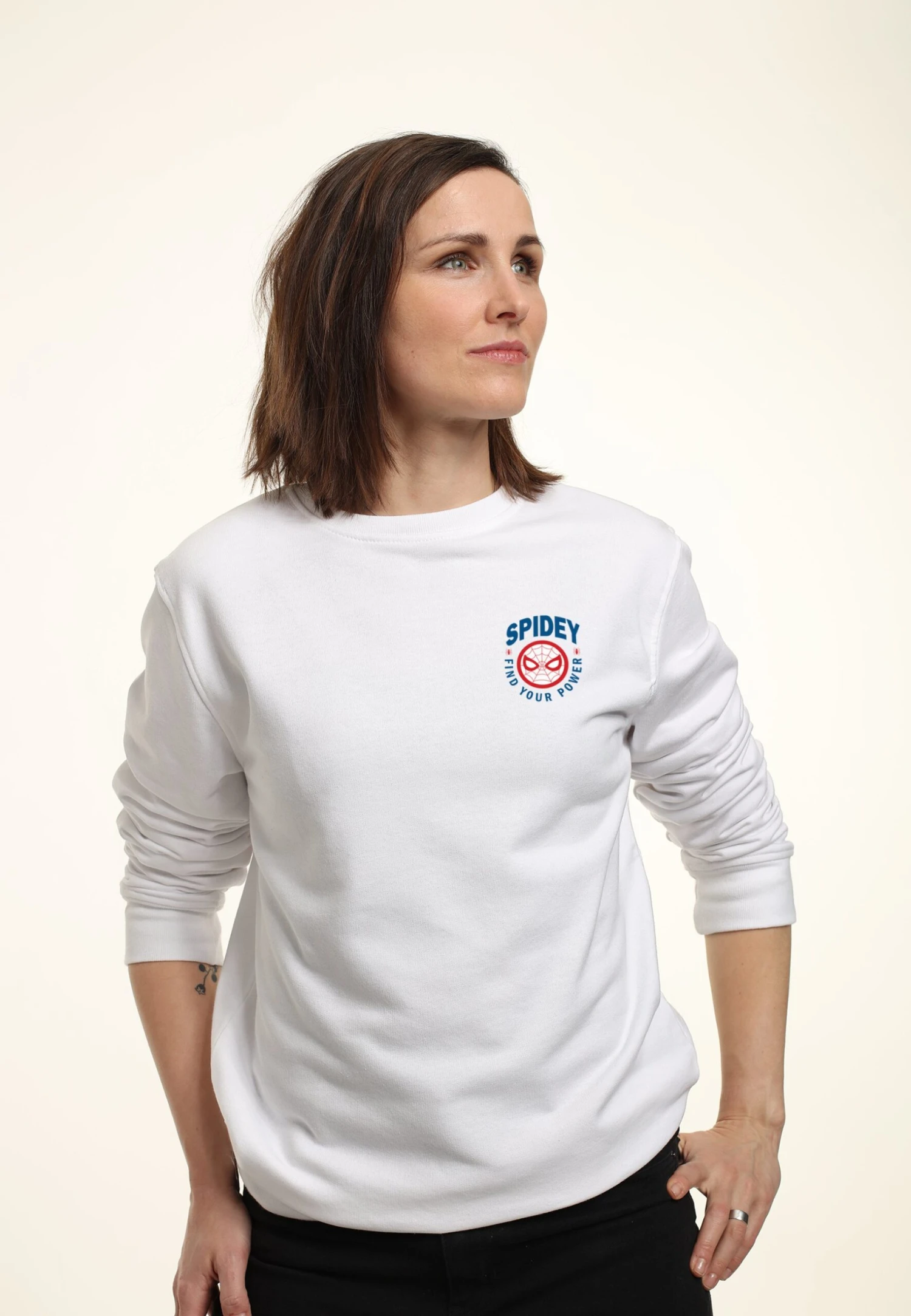 Marvel Spider-Man Classic Spidey PocketFelpaWhite Donna Felpe H3A21J95B-A11 3 Marvel Spider-Man Classic Spidey PocketFelpaWhite Donna Felpe H3A21J95B-A11 - immagine 3