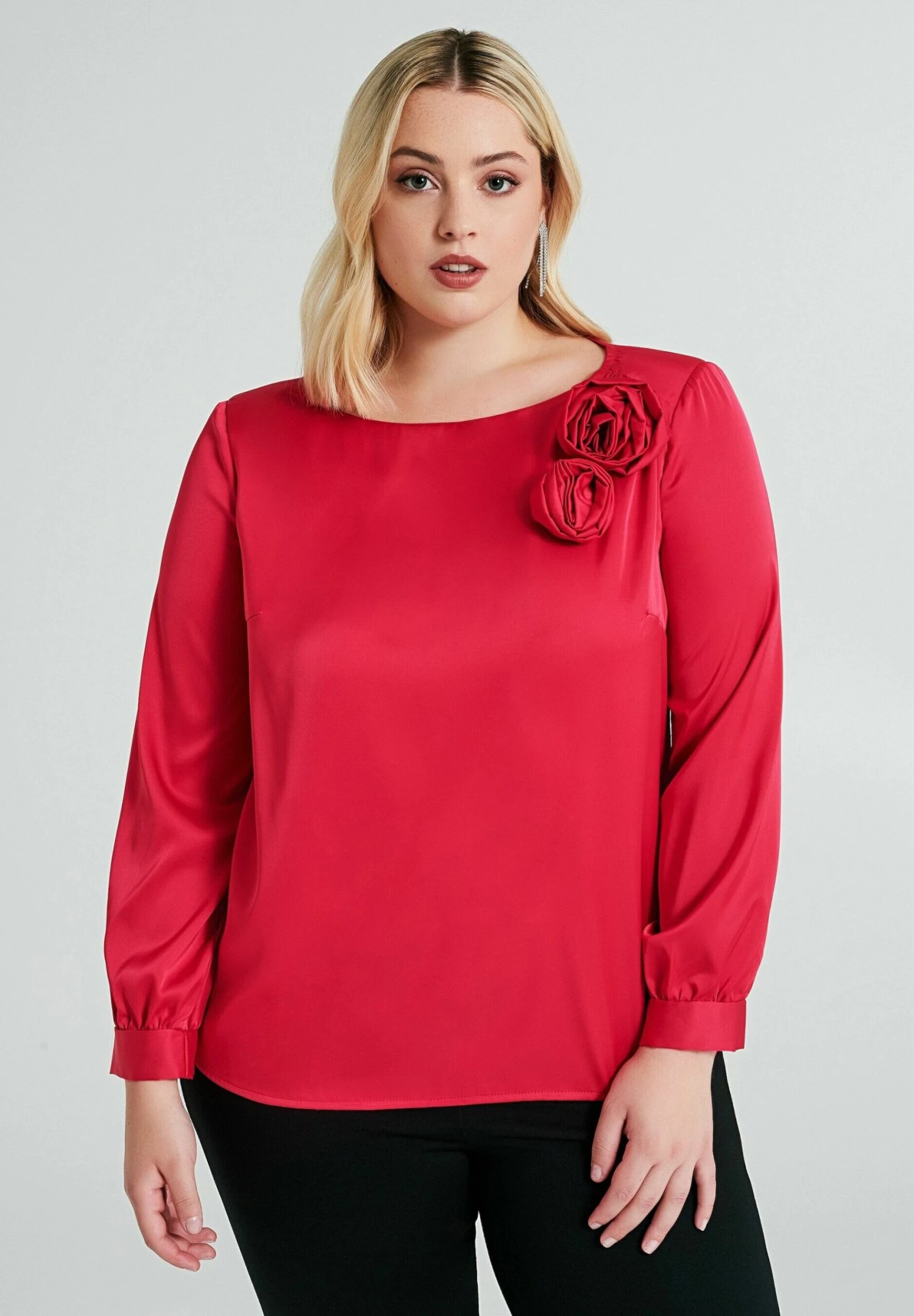 Rinascimento Curvy ConApplicateCamicettaFucsia Donna Camicie E Bluse RI821E05O-G11 5 Rinascimento Curvy ConApplicateCamicettaFucsia Donna Camicie E Bluse RI821E05O-G11 - immagine 5
