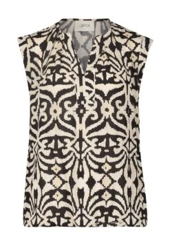 CARTOON Casual Mit MusterTopBlack Nature Donna Camicie E Bluse C0421E0KX-Q11