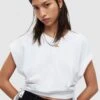AllSaints Mira T-Shirt BasicWhite Donna T-shirt E Top A0Q21D0FD-A11