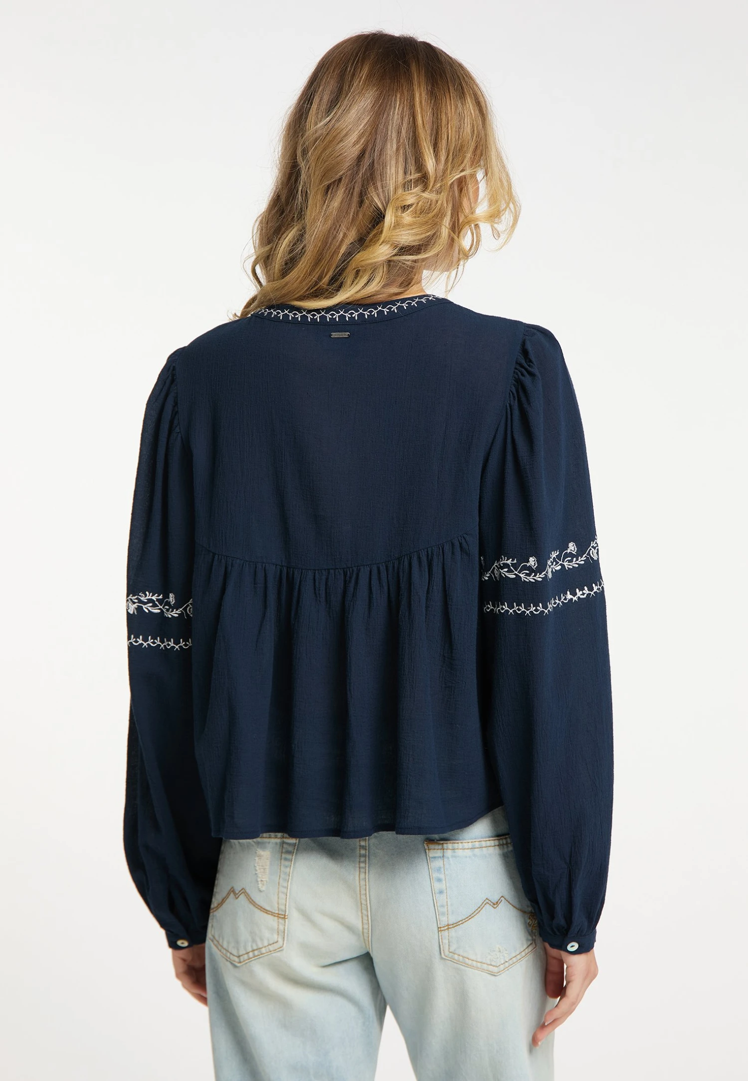 Dreimaster FumoCamiciaMarine Donna Camicie E Bluse 4DR21E06P-K11 3 Dreimaster FumoCamiciaMarine Donna Camicie E Bluse 4DR21E06P-K11 - immagine 3