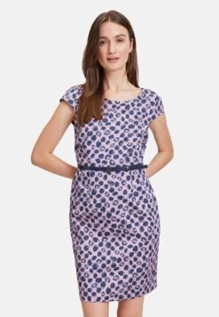 Mit PrintTubinoLilac Dark Blue Donna Vestiti B0N21C0A1-I11