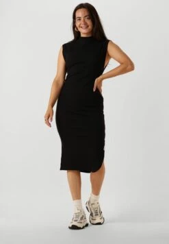 Calvin Klein Tab Mock Neck- Tubino - Zwart