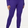 Ulla Popken Funktions Schnelltrocknend ElastikbundLeggingsPurple Donna Pantaloni UP121A0J2-I12