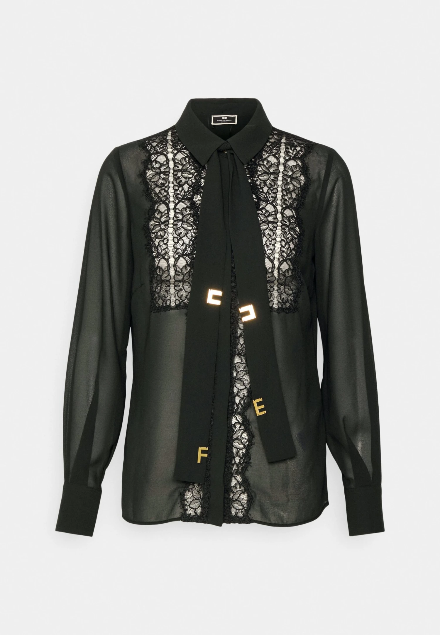 Elisabetta Franchi Womens BlouseCamicettaNero Donna Camicie E Bluse EF121E08Q-Q11 5 Elisabetta Franchi Womens BlouseCamicettaNero Donna Camicie E Bluse EF121E08Q-Q11 - immagine 5