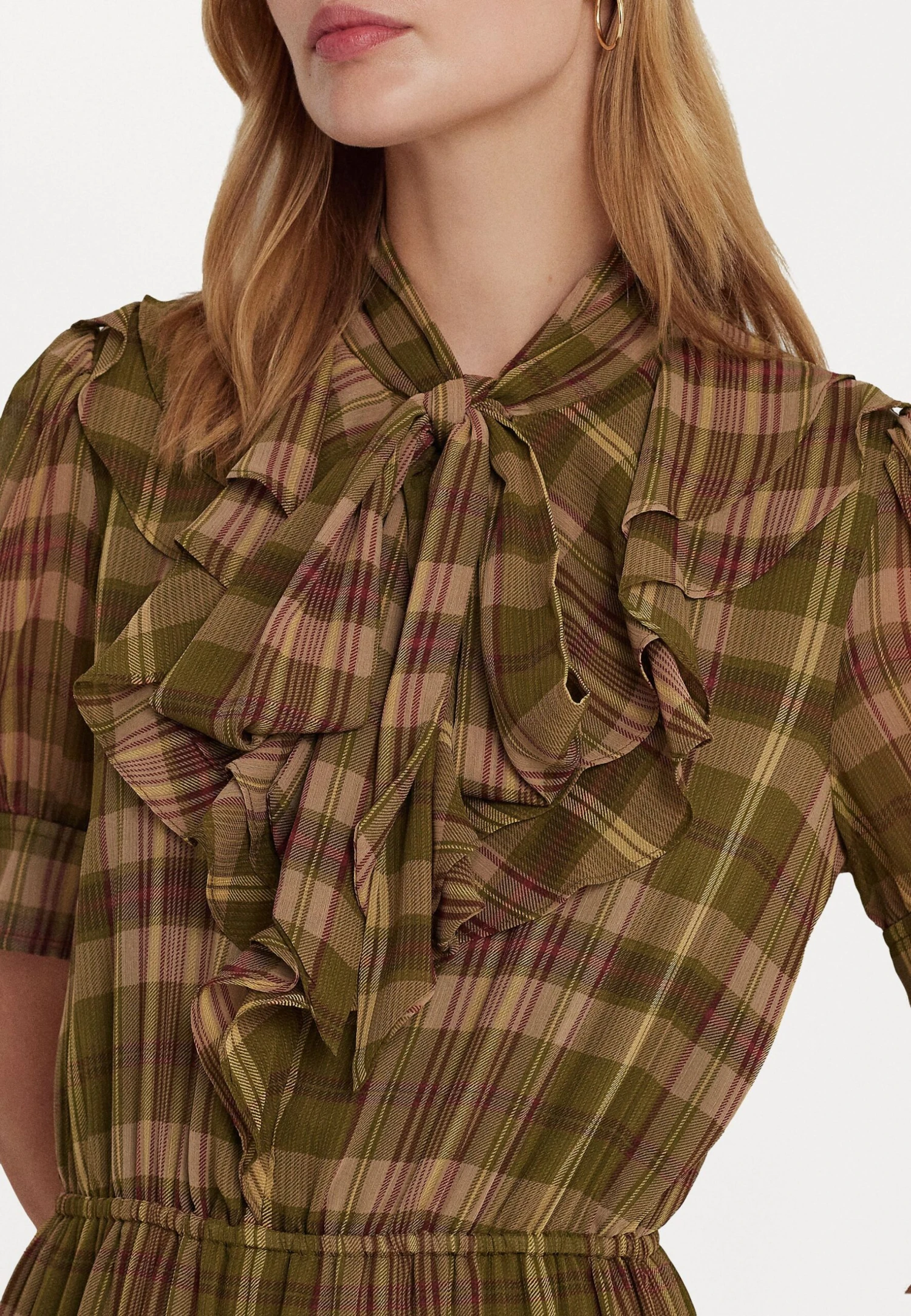 Rinofia Elbow Sleeve Day DressVestito EstivoOlive Multi Donna Vestiti LAR21C04W-N11 5 Rinofia Elbow Sleeve Day DressVestito EstivoOlive Multi Donna Vestiti LAR21C04W-N11 - immagine 5