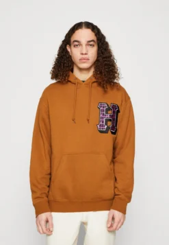 HUF Thicc Hoodie Unisex - Felpa Con Cappuccio - Brown