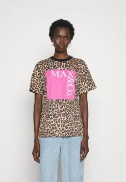 MAX & Co. TeeleoT-Shirt Con StampaMarrone Donna T-shirt E Top MQ921D03P-O11
