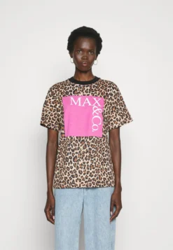 MAX & Co. TeeleoT-Shirt Con StampaMarrone Donna T-shirt E Top MQ921D03P-O11