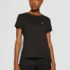 Calvin Klein Jeans Embroidery Slim TeeT-Shirt BasicBlack Donna T-shirt E Top C1821D09C-Q11