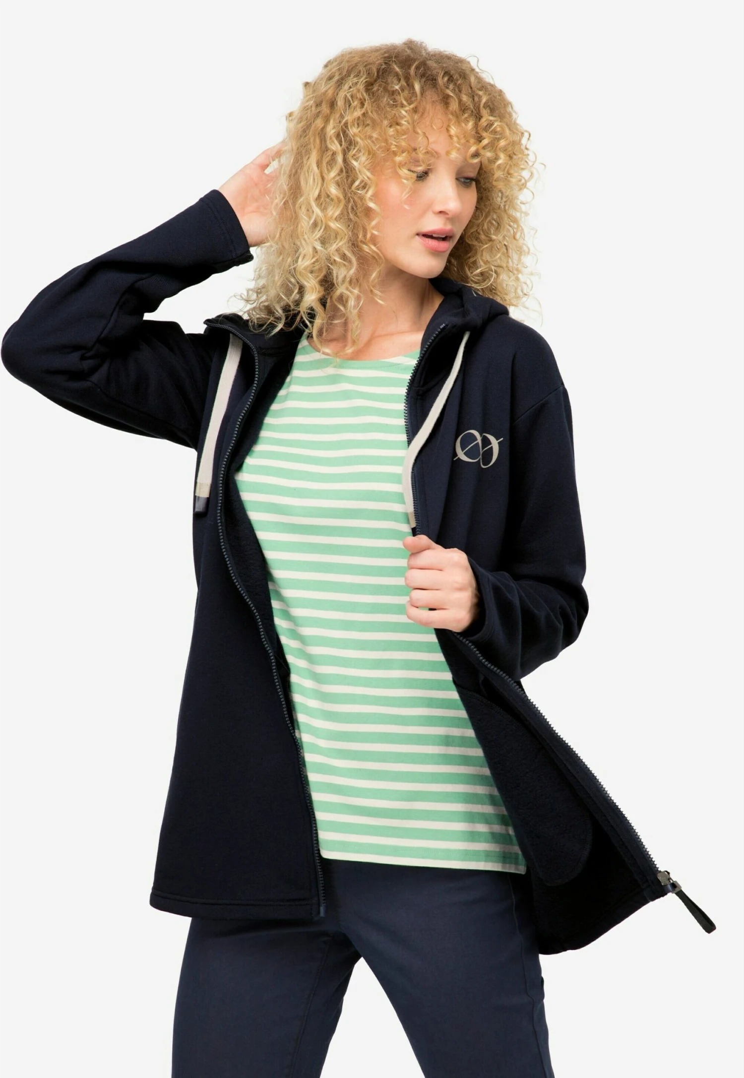 Lang LangarmFelpa Con ZipMarine Donna Felpe LR921J00M-K11 6 Lang LangarmFelpa Con ZipMarine Donna Felpe LR921J00M-K11 - immagine 6