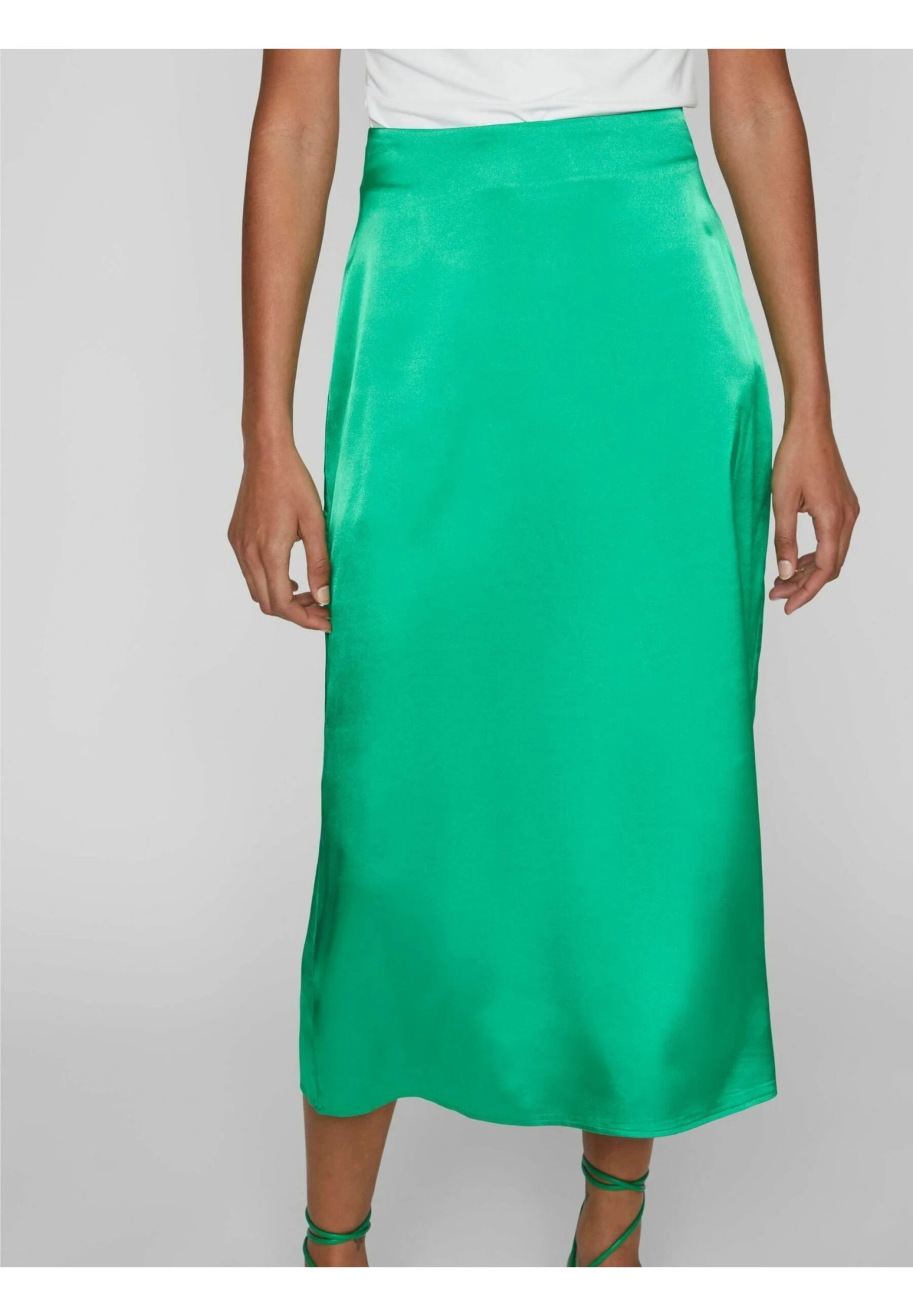 Vila High Waist - Gonna A Campana - Bright Green 5 Vila High Waist - Gonna A Campana - Bright Green - immagine 5