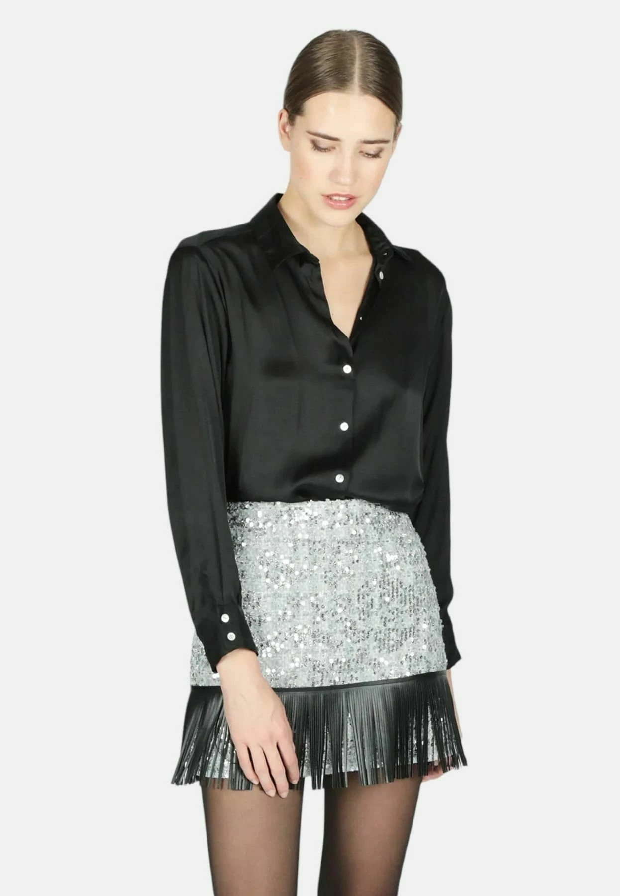 Gonna - Gonna A Campana - Argento Nero 1 Gonna - Gonna A Campana - Argento Nero