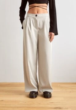 Noisy May Nmvera Wide Leg Pant PantaloniGrey Donna Pantaloni NM321A0DM-C11