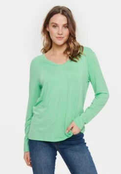 Saint Tropez Adeliasz V N LsMaglietta A Manica LungaAbsinthe Green Donna T-shirt E Top S2821E0M0-M11