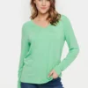 Saint Tropez Adeliasz V N LsMaglietta A Manica LungaAbsinthe Green Donna T-shirt E Top S2821E0M0-M11