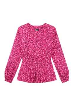 THE KOOPLES Décolleté En VCamicettaPink Black Donna Camicie E Bluse THA21E0DU-J11