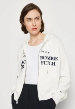 Abercrombie & Fitch Long Life Logo HoodedFelpa Con ZipCloud Dancer Off White Donna Felpe A0F21J05D-A11 -Vendite Next 89f4acb0dbdd4eb8bbc6fbe2d00db8f5