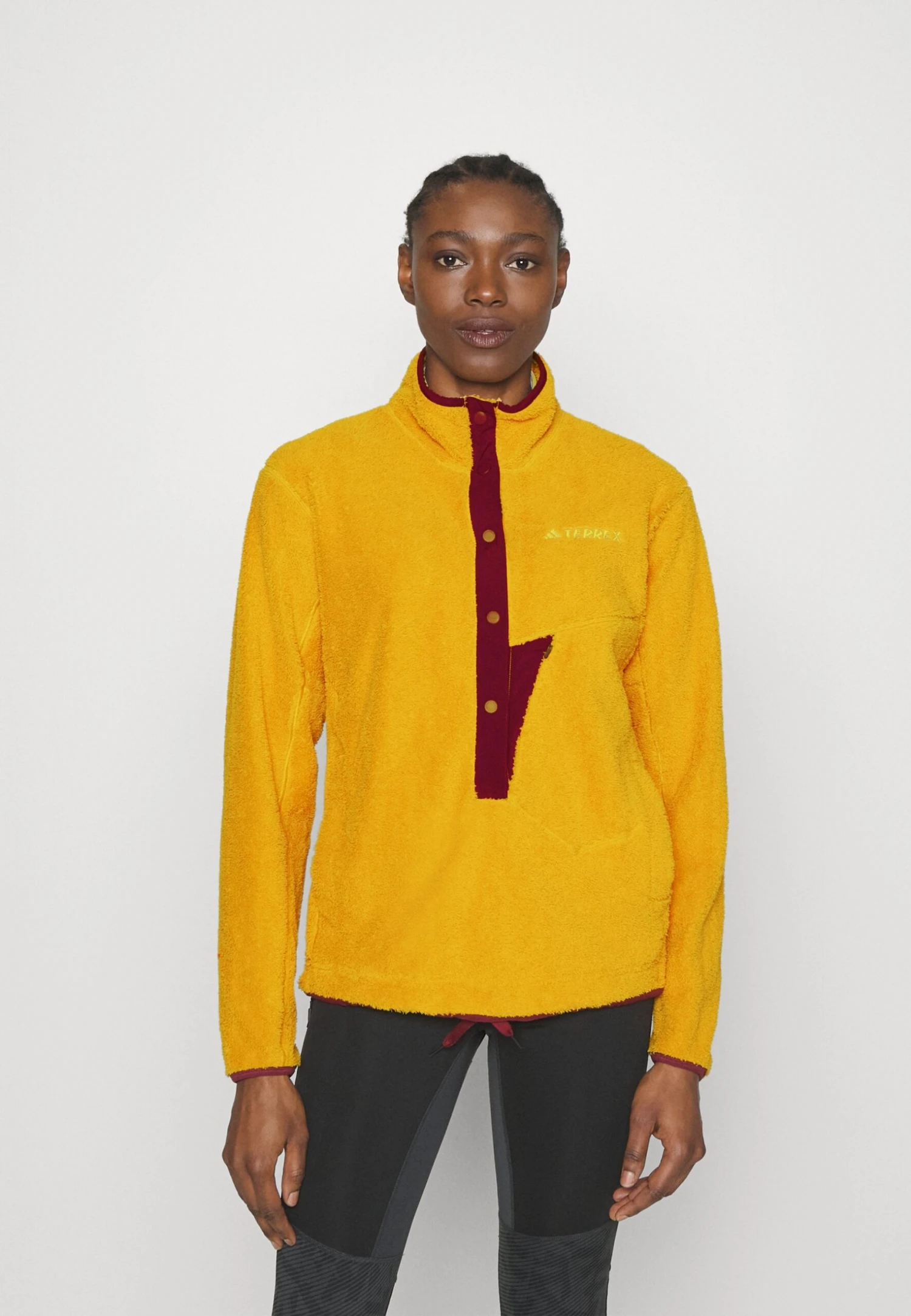 Adidas TERREX High PileFelpa In PilePreloved Yellow Donna Felpe ADD41G006-E11 1 Adidas TERREX High PileFelpa In PilePreloved Yellow Donna Felpe ADD41G006-E11