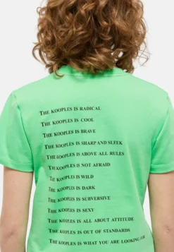THE KOOPLES SérigraphieManches CourtesT-Shirt Con StampaApple Donna T-shirt E Top THA21D04W-M11