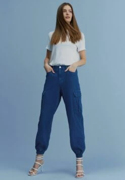Next JoggersPantaloni CargoDark Blue Donna Pantaloni NX321N0KZ-K11
