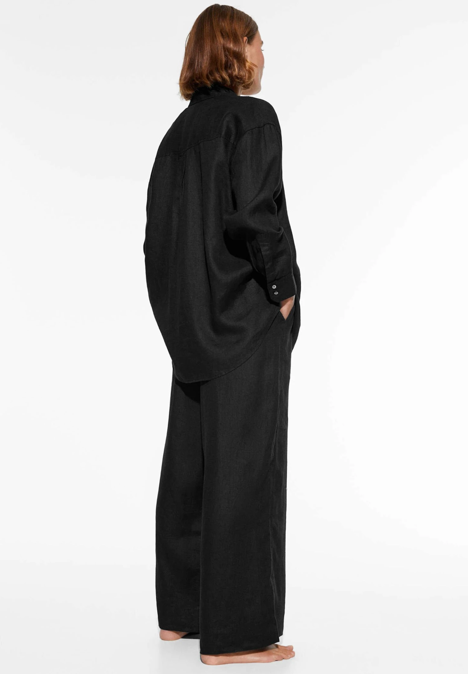 Oysho GinghamLong-SleevedCamiciaBlack Donna Camicie E Bluse OY121E06K-Q11 3 Oysho GinghamLong-SleevedCamiciaBlack Donna Camicie E Bluse OY121E06K-Q11 - immagine 3