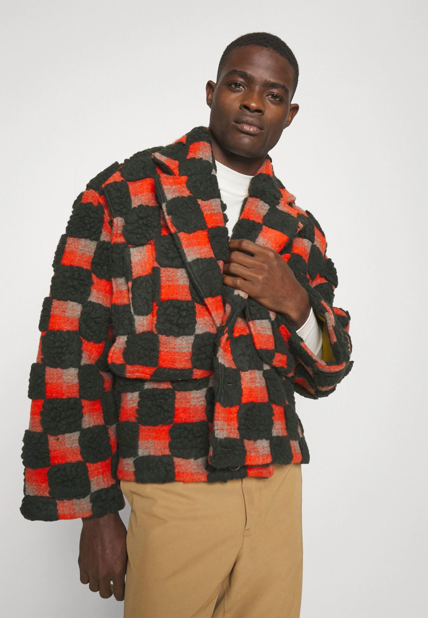 Henrik Vibskov Big Bag Jacket UnisexGiacca In PileGreen/Orange Donna Felpe HEN21000J-H11 4 Henrik Vibskov Big Bag Jacket UnisexGiacca In PileGreen/Orange Donna Felpe HEN21000J-H11 - immagine 4