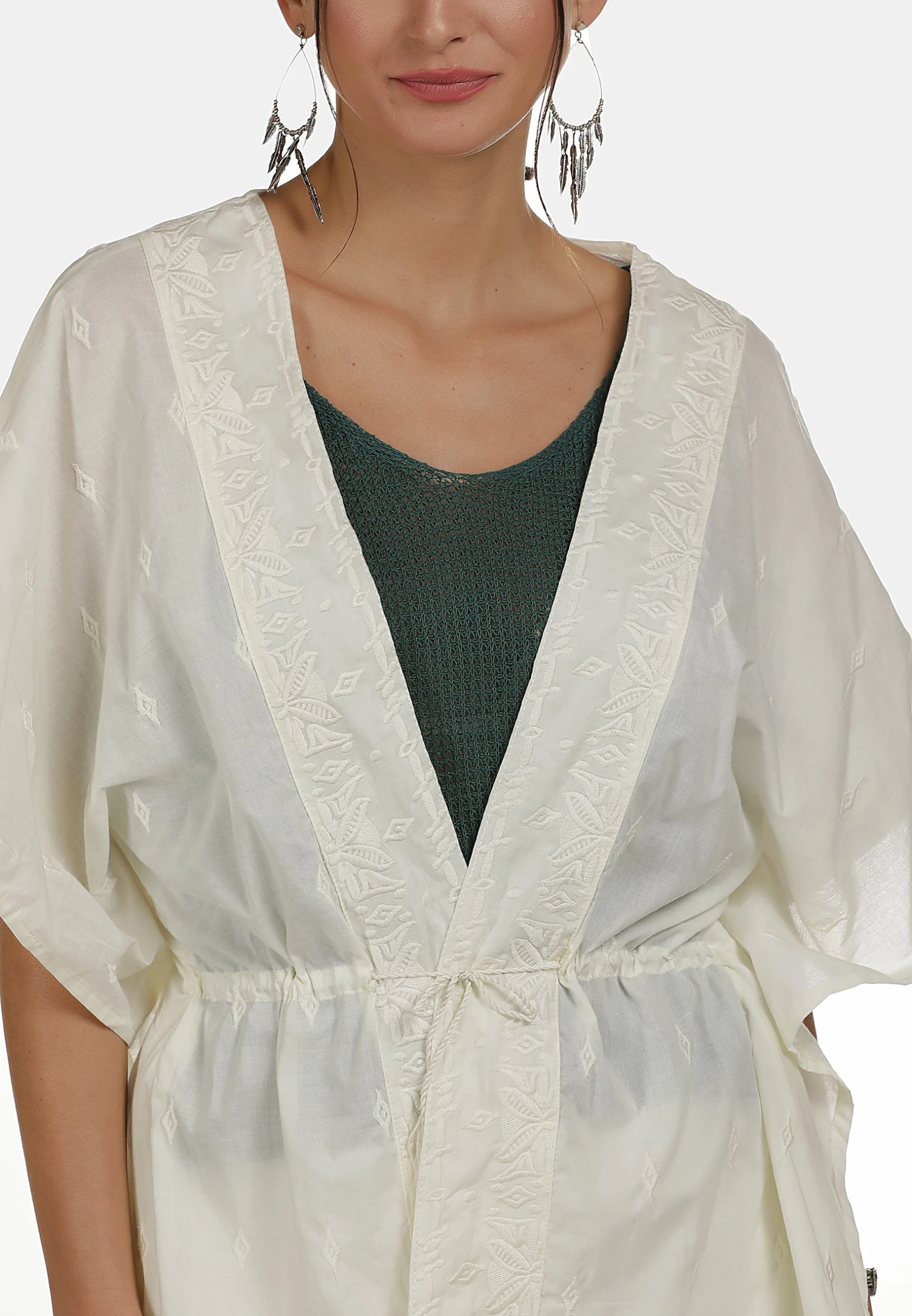 IZIA KimonoTunicaWollweiss Donna Camicie E Bluse IZ021E015-A11 4 IZIA KimonoTunicaWollweiss Donna Camicie E Bluse IZ021E015-A11 - immagine 4