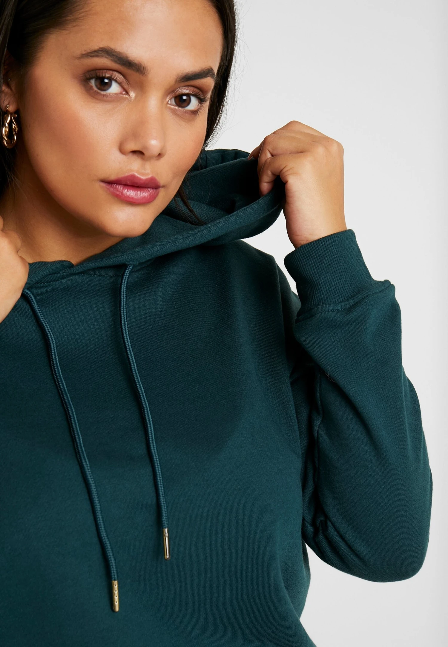 Ladies HoodyFelpa Con CappuccioBottlegreen Donna Felpe URA21J00F-M11 5 Ladies HoodyFelpa Con CappuccioBottlegreen Donna Felpe URA21J00F-M11 - immagine 5