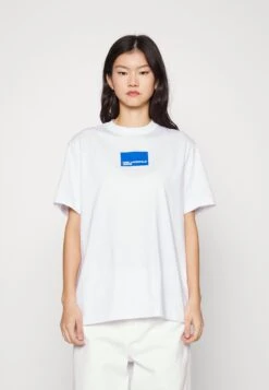 Karl Lagerfeld Jeans Regular Logo TeeT-Shirt Con StampaWhite Donna T-shirt E Top K3W21D00B-A11