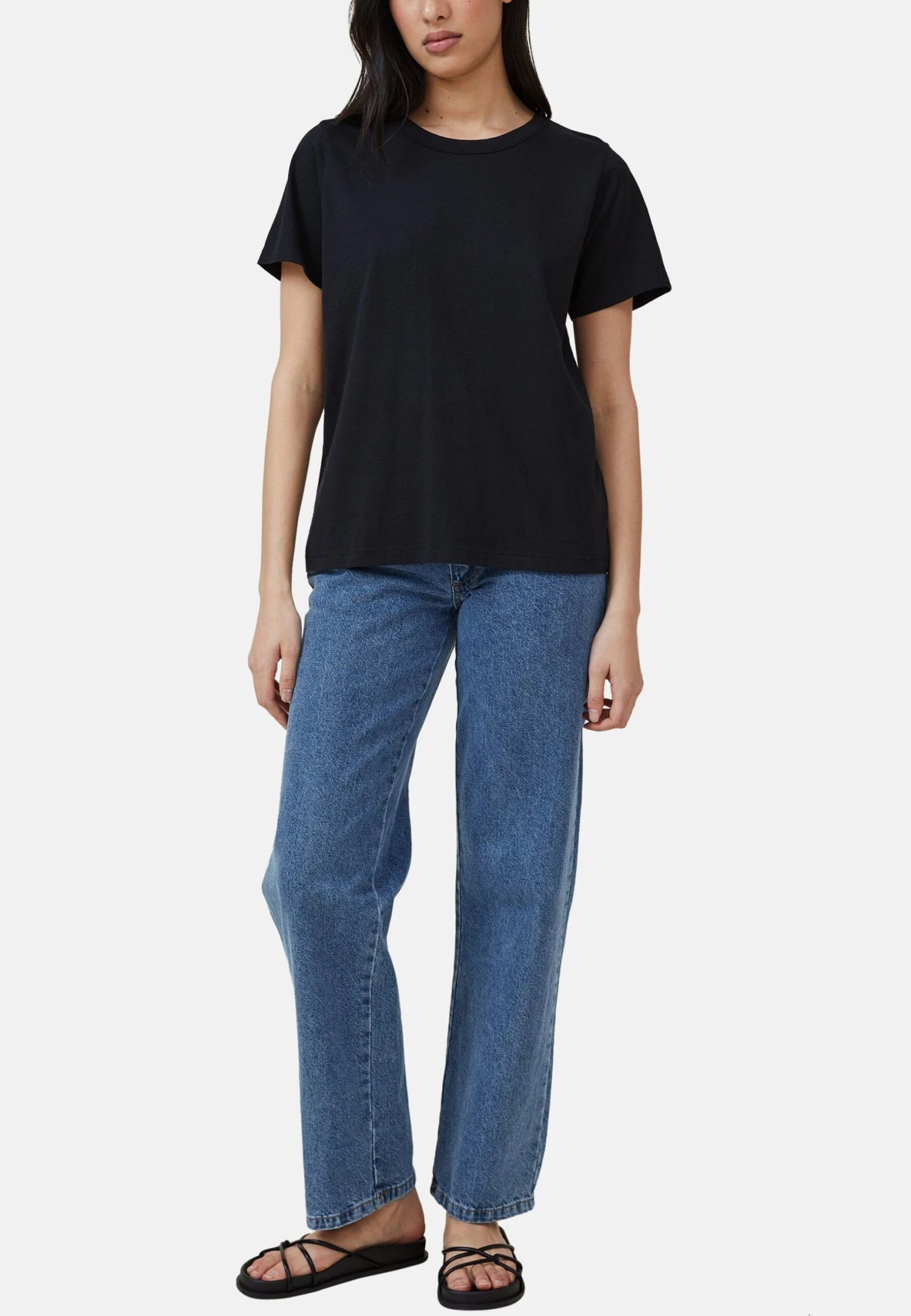 COTTON ON The 91 Classic OrganicT-Shirt BasicBlack Donna T-shirt E Top C1Q21D06W-Q11 2 COTTON ON The 91 Classic OrganicT-Shirt BasicBlack Donna T-shirt E Top C1Q21D06W-Q11 - immagine 2