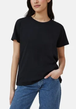 COTTON ON The 91 Classic OrganicT-Shirt BasicBlack Donna T-shirt E Top C1Q21D06W-Q11